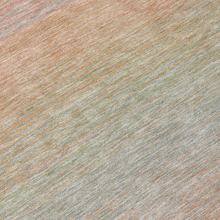 Piper Looms Chantille Stripes ACN1293 Coral Machine Washable Area Rug Swatch Image