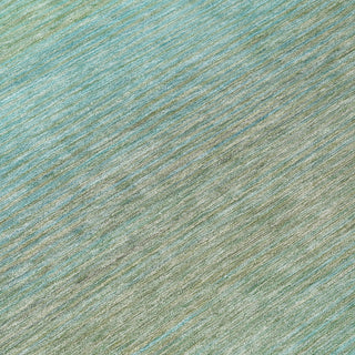 Piper Looms Chantille Stripes ACN1295 Teal Machine Washable Area Rug Swatch Image