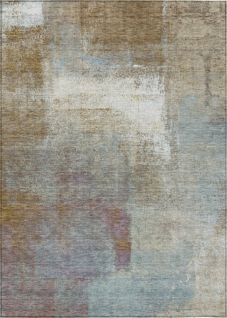 Piper Looms Chantille Abstract ACN1296 Mocha Machine Washable Area Rug main image