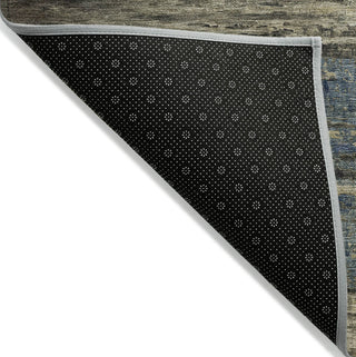 Piper Looms Chantille Abstract ACN1299 Coffee Machine Washable Area Rug Backing Image