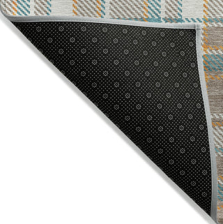 Piper Looms Chantille Plaid ACN1300 Taupe Machine Washable Area Rug Backing Image