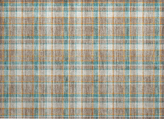 Piper Looms Chantille Plaid ACN1300 Taupe Machine Washable Area Rug Scatter Main Image