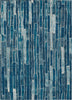 Piper Looms Chantille Stripes ACN1301 Blue Machine Washable Area Rug main image