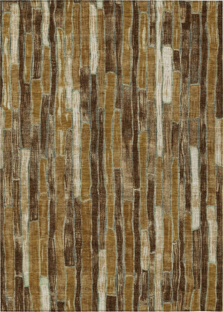 Piper Looms Chantille Stripes ACN1303 Mocha Machine Washable Area Rug main image