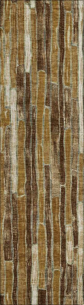 Piper Looms Chantille Stripes ACN1303 Mocha Machine Washable Area Rug Runner Main Image