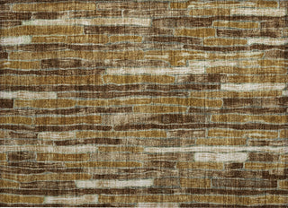 Piper Looms Chantille Stripes ACN1303 Mocha Machine Washable Area Rug Scatter Main Image