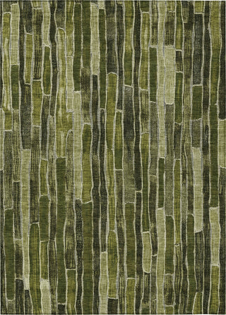 Piper Looms Chantille Stripes ACN1305 Olive Machine Washable Area Rug main image