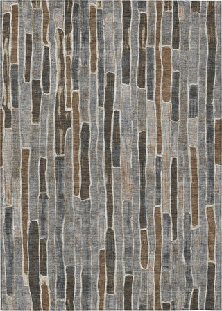 Piper Looms Chantille Stripes ACN1306 Pewter Machine Washable Area Rug main image