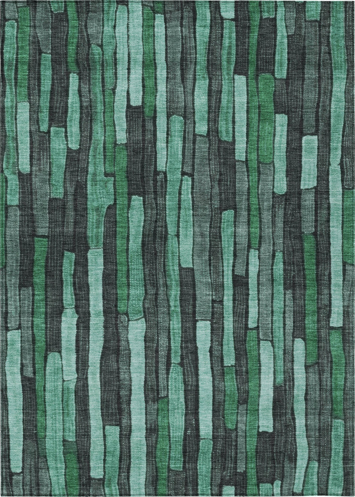 Piper Looms Chantille Stripes ACN1307 Sage Machine Washable Area Rug main image