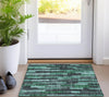 Piper Looms Chantille Stripes ACN1307 Sage Machine Washable Area Rug Scatter Lifestyle Image Feature