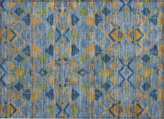 Piper Looms Chantille Geometric ACN1308 Denim Machine Washable Area Rug Scatter Main Image