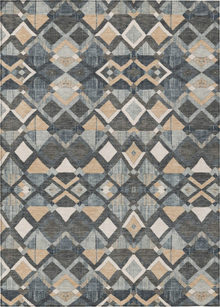 Piper Looms Chantille Geometric ACN1309 Graphite Machine Washable Area Rug main image