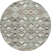 Piper Looms Chantille Geometric ACN1310 Sage Machine Washable Area Rug Round Main Image