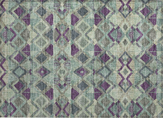 Piper Looms Chantille Geometric ACN1311 Seafoam Machine Washable Area Rug Scatter Main Image