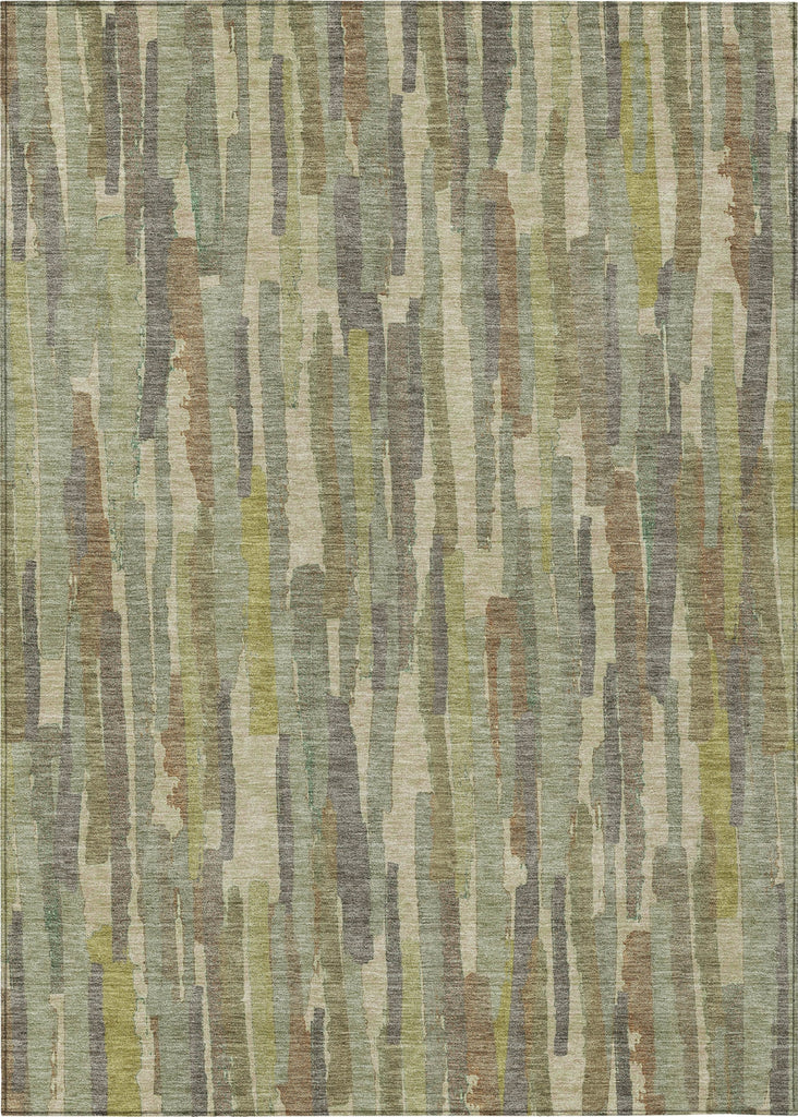 Piper Looms Chantille Stripes ACN1314 Aloe Machine Washable Area Rug main image