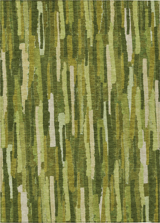 Piper Looms Chantille Stripes ACN1315 Green Machine Washable Area Rug main image