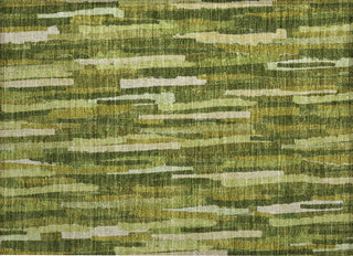 Piper Looms Chantille Stripes ACN1315 Green Machine Washable Area Rug Scatter Main Image
