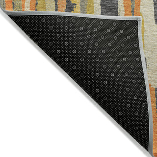 Piper Looms Chantille Stripes ACN1317 Orange Machine Washable Area Rug Backing Image