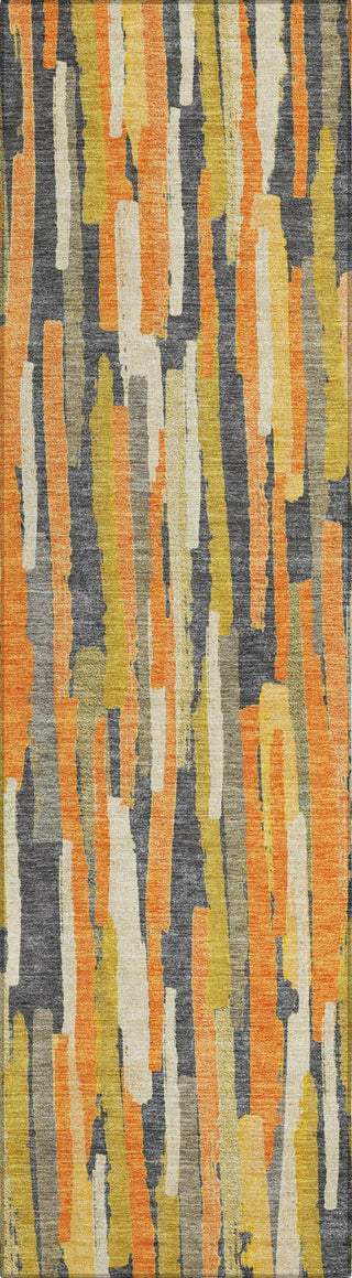 Piper Looms Chantille Stripes ACN1317 Orange Machine Washable Area Rug Runner Main Image