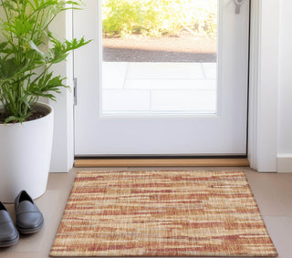 Piper Looms Chantille Stripes ACN1319 Salmon Machine Washable Area Rug Scatter Lifestyle Image Feature