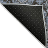 Piper Looms Chantille Damask ACN1320 Denim Machine Washable Area Rug Backing Image