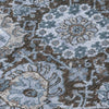 Piper Looms Chantille Damask ACN1320 Denim Machine Washable Area Rug Swatch Image