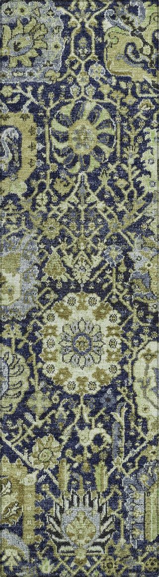Piper Looms Chantille Damask ACN1321 Fern Machine Washable Area Rug Runner Main Image