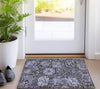 Piper Looms Chantille Damask ACN1323 Purple Machine Washable Area Rug Scatter Lifestyle Image Feature