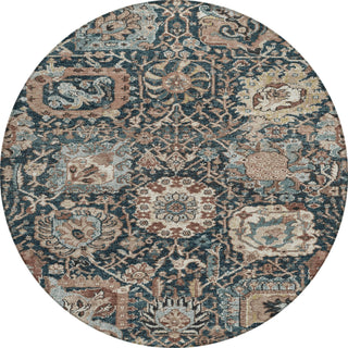 Piper Looms Chantille Diamonds ACN1325 Taupe Machine Washable Area Rug Round Main Image
