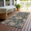 Piper Looms Chantille Diamonds ACN1325 Taupe Machine Washable Area Rug Runner Outdoor Lifestyle Image Feature