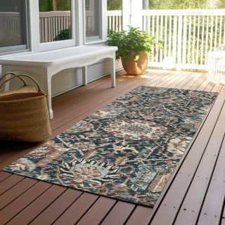 Piper Looms Chantille Diamonds ACN1325 Taupe Machine Washable Area Rug Runner Outdoor Lifestyle Image Feature