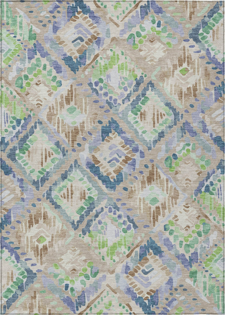 Piper Looms Chantille Diamonds ACN1326 Beige Machine Washable Area Rug main image