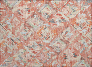 Piper Looms Chantille Diamonds ACN1328 Coral Machine Washable Area Rug Scatter Main Image