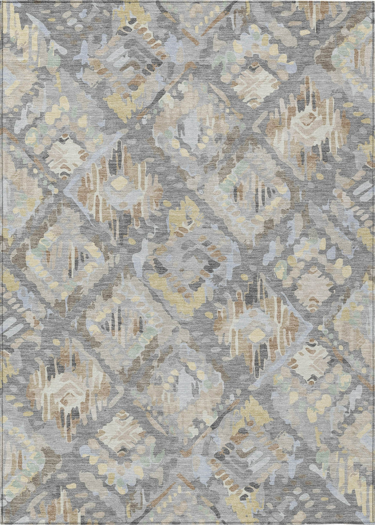Piper Looms Chantille Diamonds ACN1329 Gray Machine Washable Area Rug main image