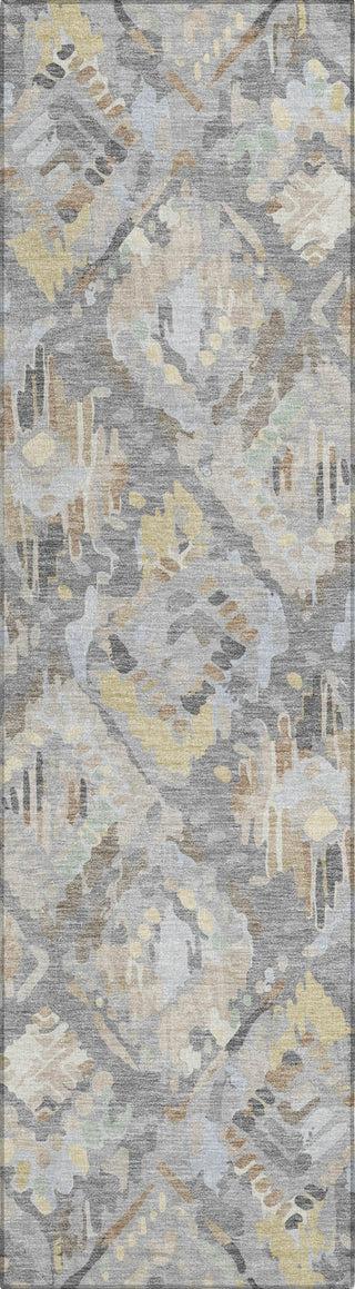 Piper Looms Chantille Diamonds ACN1329 Gray Machine Washable Area Rug Runner Main Image