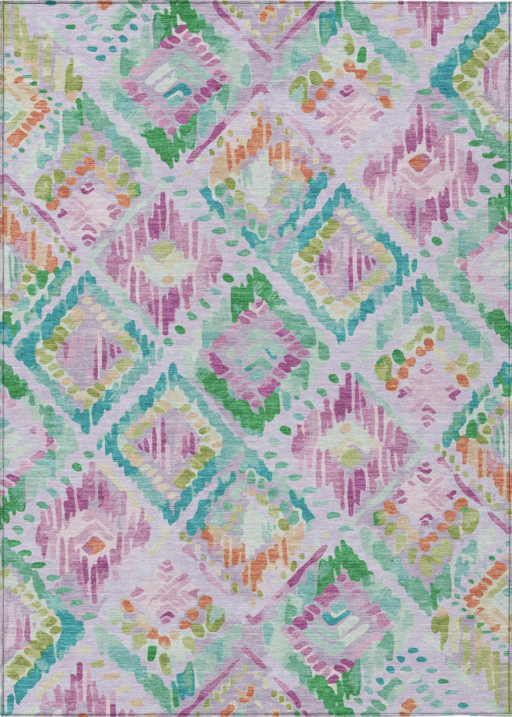 Piper Looms Chantille Diamonds ACN1331 Lavender Machine Washable Area Rug main image