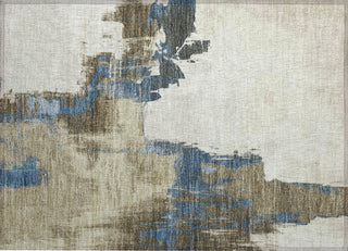 Piper Looms Chantille Abstract ACN1332 Beige Machine Washable Area Rug Scatter Main Image