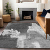 Piper Looms Chantille Abstract ACN1334 Gray Machine Washable Area Rug Lifestyle Image Feature