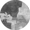 Piper Looms Chantille Abstract ACN1334 Gray Machine Washable Area Rug Round Main Image
