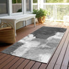 Piper Looms Chantille Abstract ACN1334 Gray Machine Washable Area Rug Runner Outdoor Lifestyle Image Feature