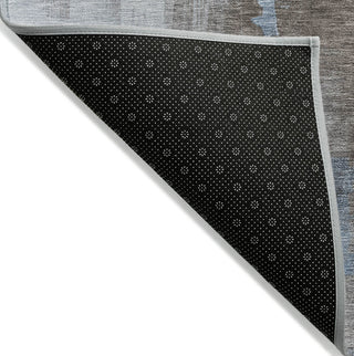 Piper Looms Chantille Abstract ACN1336 Sky Machine Washable Area Rug Backing Image