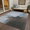 Piper Looms Chantille Abstract ACN1336 Sky Machine Washable Area Rug Outdoor Lifestyle Image Feature
