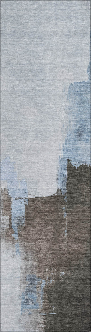 Piper Looms Chantille Abstract ACN1336 Sky Machine Washable Area Rug Runner Main Image