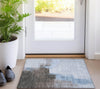 Piper Looms Chantille Abstract ACN1336 Sky Machine Washable Area Rug Scatter Lifestyle Image Feature