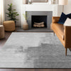 Piper Looms Chantille Abstract ACN1337 Silver Machine Washable Area Rug Lifestyle Image Feature
