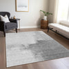 Piper Looms Chantille Abstract ACN1337 Silver Machine Washable Area Rug Lifestyle Image Feature