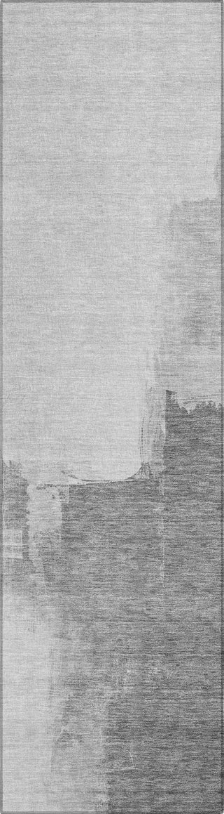 Piper Looms Chantille Abstract ACN1337 Silver Machine Washable Area Rug Runner Main Image