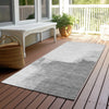 Piper Looms Chantille Abstract ACN1337 Silver Machine Washable Area Rug Runner Outdoor Lifestyle Image Feature