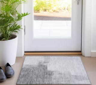 Piper Looms Chantille Abstract ACN1337 Silver Machine Washable Area Rug Scatter Lifestyle Image Feature