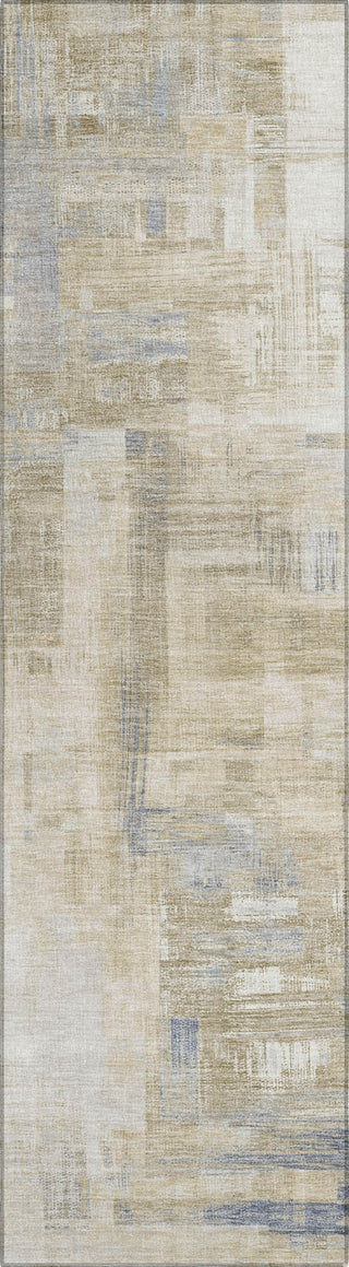 Piper Looms Chantille Blocks ACN1340 Ivory Machine Washable Area Rug Runner Main Image